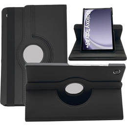 Etui do Samsung Galaxy Tab A9+, Obrotowe 360, czarne