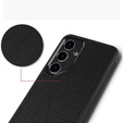 Etui skórzane do Samsung Galaxy S24, ERBORD LeatherGuard, czarne