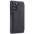 Etui z klapką do Samsung Galaxy S22+ Plus 5G, LC.IMEEKE, czarne