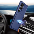 Etui do Samsung Galaxy S24 Ultra Card Holder Kickstand, Card Holder Kickstand, niebieskie