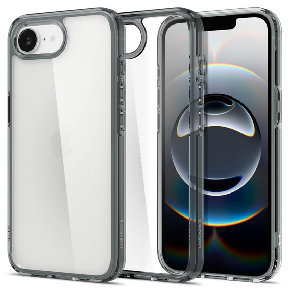 Etui Spigen Ultra Hybrid do iPhone 16e + Szkło hartowane 9H – Space Crystal