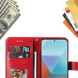 Etui z klapką do Xiaomi Redmi Note 13 Pro 5G, Mandala, czerwone
