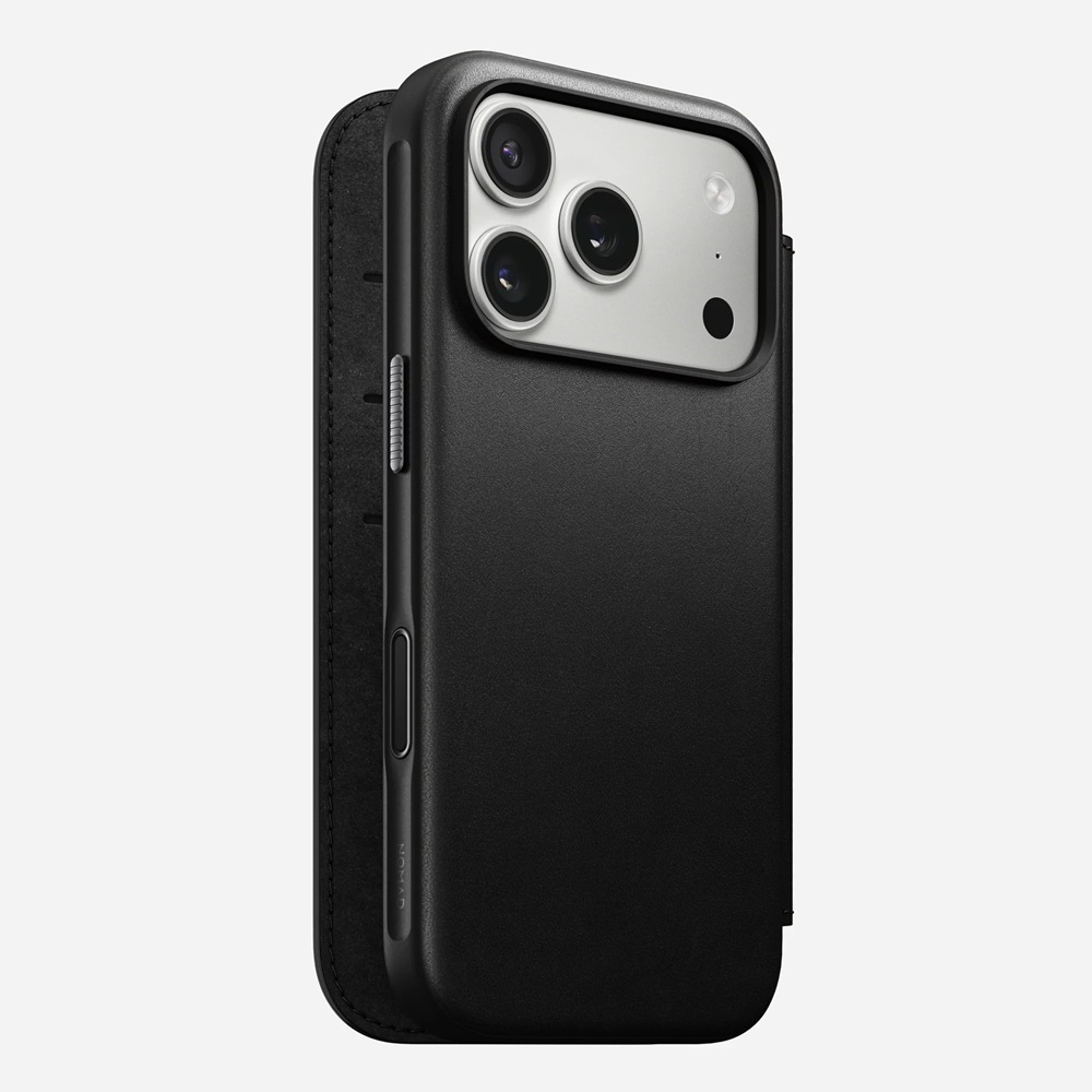 Etui Nomad do iPhone 17 Pro, Modern Leather Folio, czarne