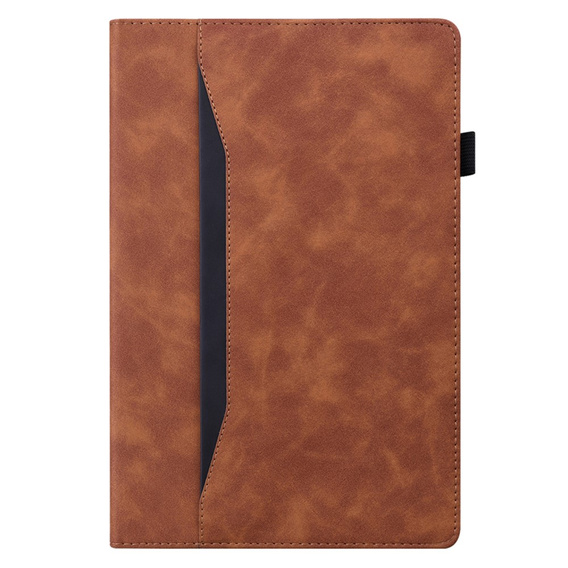 Etui do Samsung Galaxy Tab A9+, Classic, z miejscem na rysik, brązowe