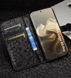 Etui z klapką do Motorola Edge 60 Pro, Wallet Rhombus, czarne