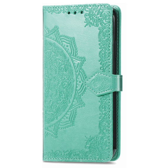 Etui z klapką do Infinix Smart 7 HD 4G, Mandala, zielone