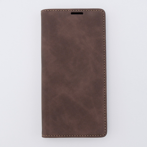 Etui do Xiaomi 13 lite, ERBORD Vintage portfel z klapką, kawowe