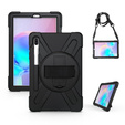 Etui pancerne do Samsung Galaxy Tab S6 T860/T865, ochronne 360 z miejscem na rysik, Czarne