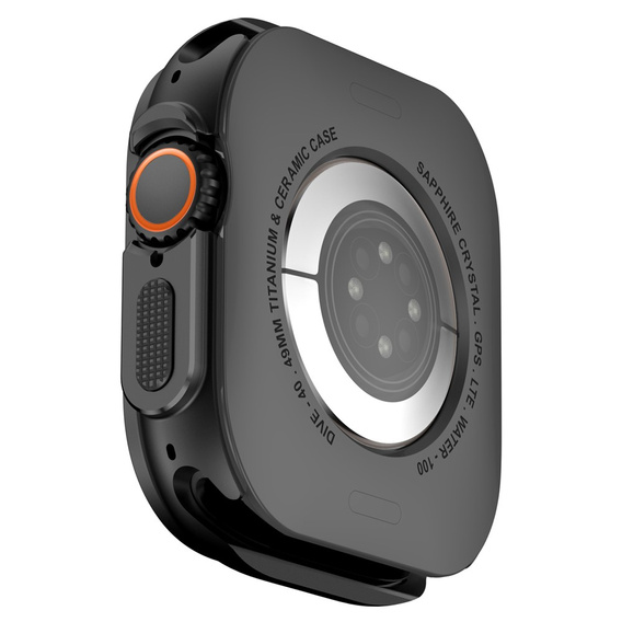 Metalowe etui ochronne do Apple Watch Ultra 3 / Ultra 2 / Ultra 49mm, czarne