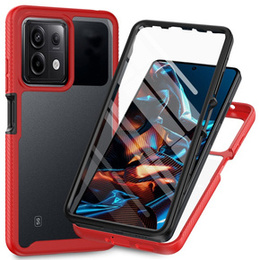 Etui do Xiaomi Redmi Note 13 Pro 5G, Shockproof, z folią, czerwone