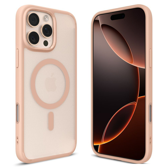 Etui Spigen Ultra Hybrid T Mag MagSafe do iPhone 16 Pro Max – Frost Rose Titanium + Szkło Hartowane 9H