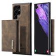 Etui do Samsung Galaxy S23 Ultra, DG.MING 2in1, brązowe
