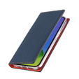 Etui z klapką do iPhone 15 Pro, Litchi Skin Grain, granatowe