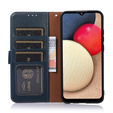 Etui Wallet do Samsung Galaxy M52 5G, KHAZNEH RFID, Dual Color, Blue / Brown