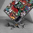 Etui do Xiaomi Redmi Pad 10.6, Trójdzielne z klapką, Graffiti