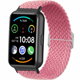 Pasek nylonowy do Huawei Watch Fit 2, Różowy