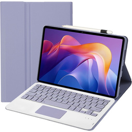 Etui z klawiaturą Bluetooth i touchpadem do Xiaomi Redmi Pad 2 – fioletowe