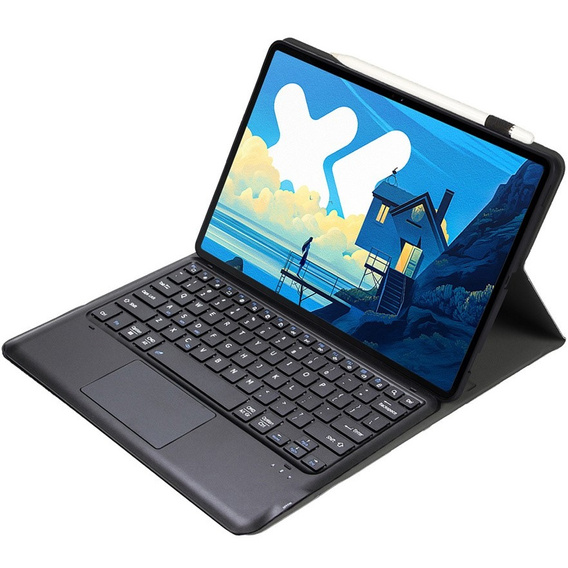 Etui z klawiaturą Bluetooth i touchpadem do Lenovo Idea Tab Pro – czarne