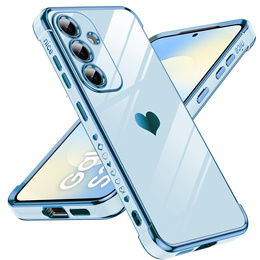 Etui do Samsung Galaxy S25 FE, Electro heart, niebieskie