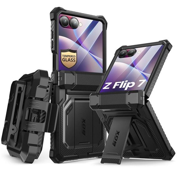Etui Supcase IBLSN Armorbox do Samsung Galaxy Z Flip7 5G, Czarne