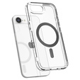 Etui Spigen do iPhone 16E, Ultra Hybrid Mag MagSafe, Carbon Fiber, Przezroczyste + Szkło hartowane