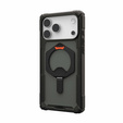 Etui Urban Armor Gear do iPhone 17 Pro, Plasma XTE MagSafe Kickstand, Black / Pop Orange