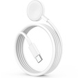 Ładowarka magnetyczna do smartwatchy Apple Watch USB-C 1 m - biała