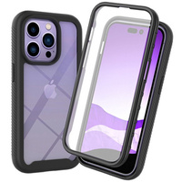 Etui do iPhone 14 Pro, Shockproof, z folią, czarne