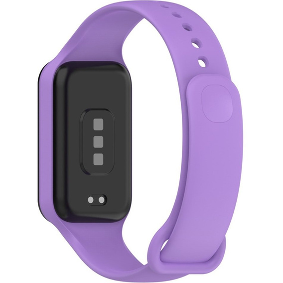 Pasek Silikonowy do Xiaomi Redmi Smart Band 2 / Xiaomi Smart Mi Band 8 Active, Fioletowy