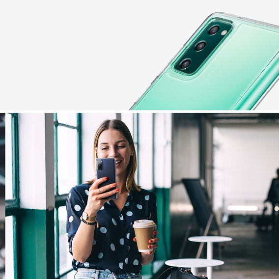 OUTLET Etui Spigen do Samsung Galaxy S20 FE, Ultra Hybrid, Crystal Clear, przezroczyste