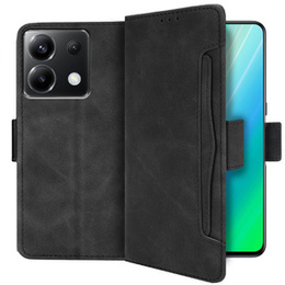 Etui z klapką do Xiaomi Poco X6 5G, Card Slot, czarne