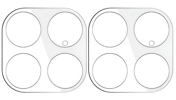 2x Szkło hartowane na aparat ERBORD do Xiaomi 15T Pro, Przezroczyste