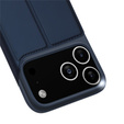 Etui Dux Ducis do iPhone 17 Pro Max, Skin Pro, z klapką, z miejscem na kartę, granatowe