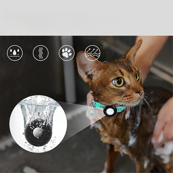 Etui Obroża nylonowa z dzwoneczkiem do Apple AirTag 2 / 1, Zielona