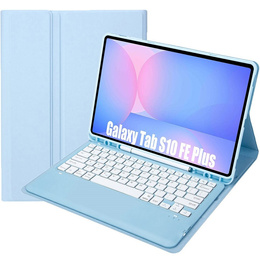 Etui z Klawiaturą Bluetooth do Samsung Galaxy Tab S10 FE+ X620 / X626B - niebieskie