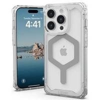 Etui Urban Armor Gear do iPhone 15 Pro, Plyo MagSafe, przezroczyste / srebrne