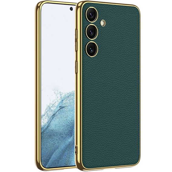 Etui do Samsung Galaxy S24, GKK Leather, zielone