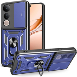 Etui pancerne do Vivo V50 Lite 4G / 5G, CamShield Slide, niebieskie