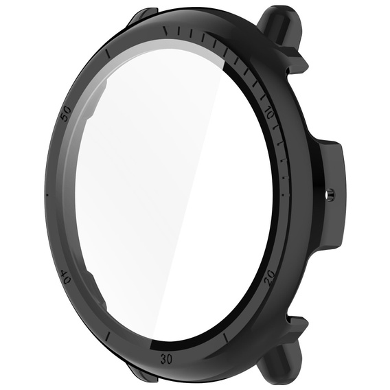 2w1 Etui + Szkło Hartowane do Amazfit Active 2, Czarne