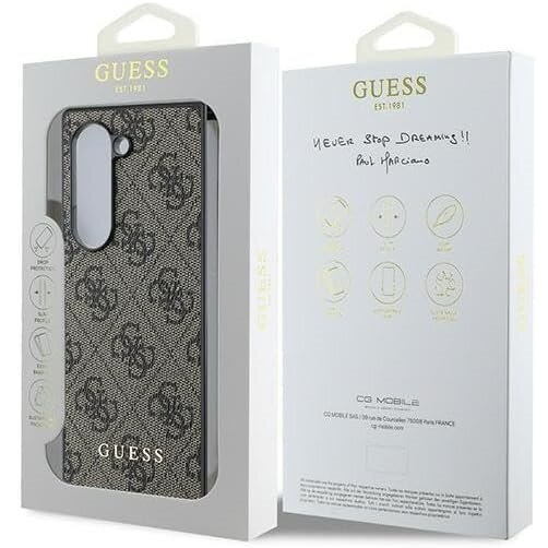 Etui GUESS do Samsung Galaxy ZFold 6, 4G Charms Collection Hardcase, brązowe