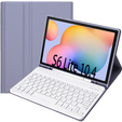 Etui z klawiaturą do Samsung Galaxy Tab S6 Lite 10.4" 2020/2022/2024, Pen Slot, fioletowe