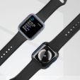 2w1 Etui + Szkło Hartowane do Apple Watch 4/5/6/SE 40mm, Niebieskie