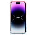 Etui silikonowe do iPhone 14 Pro, Gradient Magnetic, do MagSafe, różowe / niebieskie