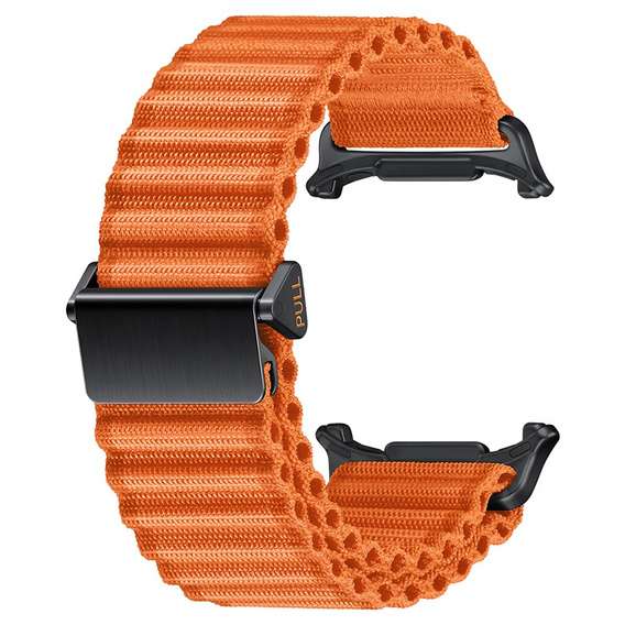 Pasek nylonowy do Samsung Galaxy Watch Ultra 47mm (2025 / 2024), Pomarańczowy