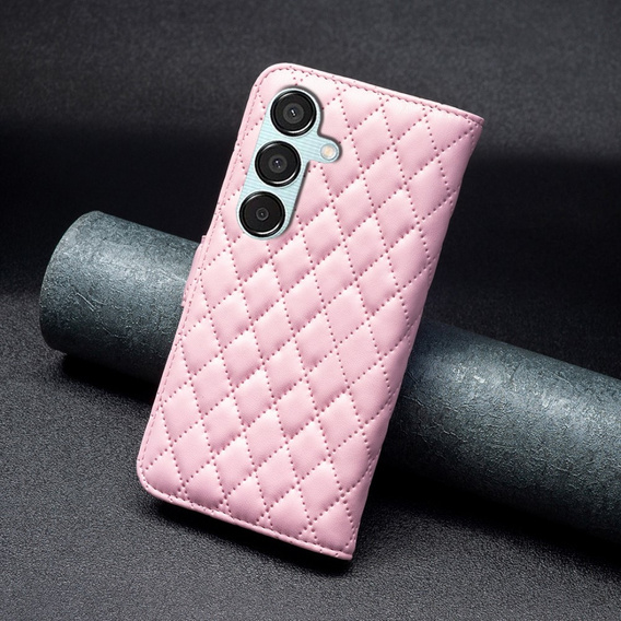 Etui z klapką do Samsung Galaxy M15 5G, Wallet, BINFEN COLOR, różowe
