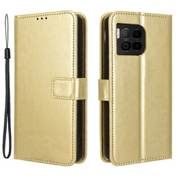 Etui z klapką do T Phone 2 Pro 5G, Crazy Horse Wallet, złote