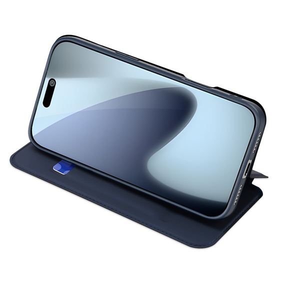 Etui z klapką Dux Ducis do iPhone 17 Pro, Skin Pro, granatowe
