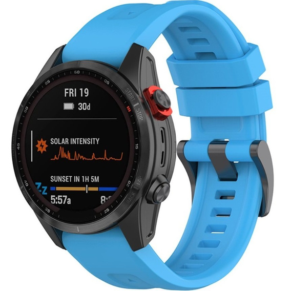 Pasek Silikonowy QuickFit 20mm do Garmin Fenix 5S/6S/7S, Niebieski