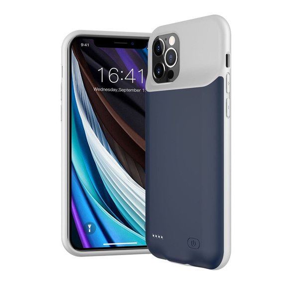 Etui z Baterią 6500mAh do iPhone 12 / 12 Pro - Niebieskie