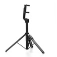 FORCELL Uchwyt F-GRIP S150XL Selfie Stick Tripod + Pilot Bluetooth, czarny